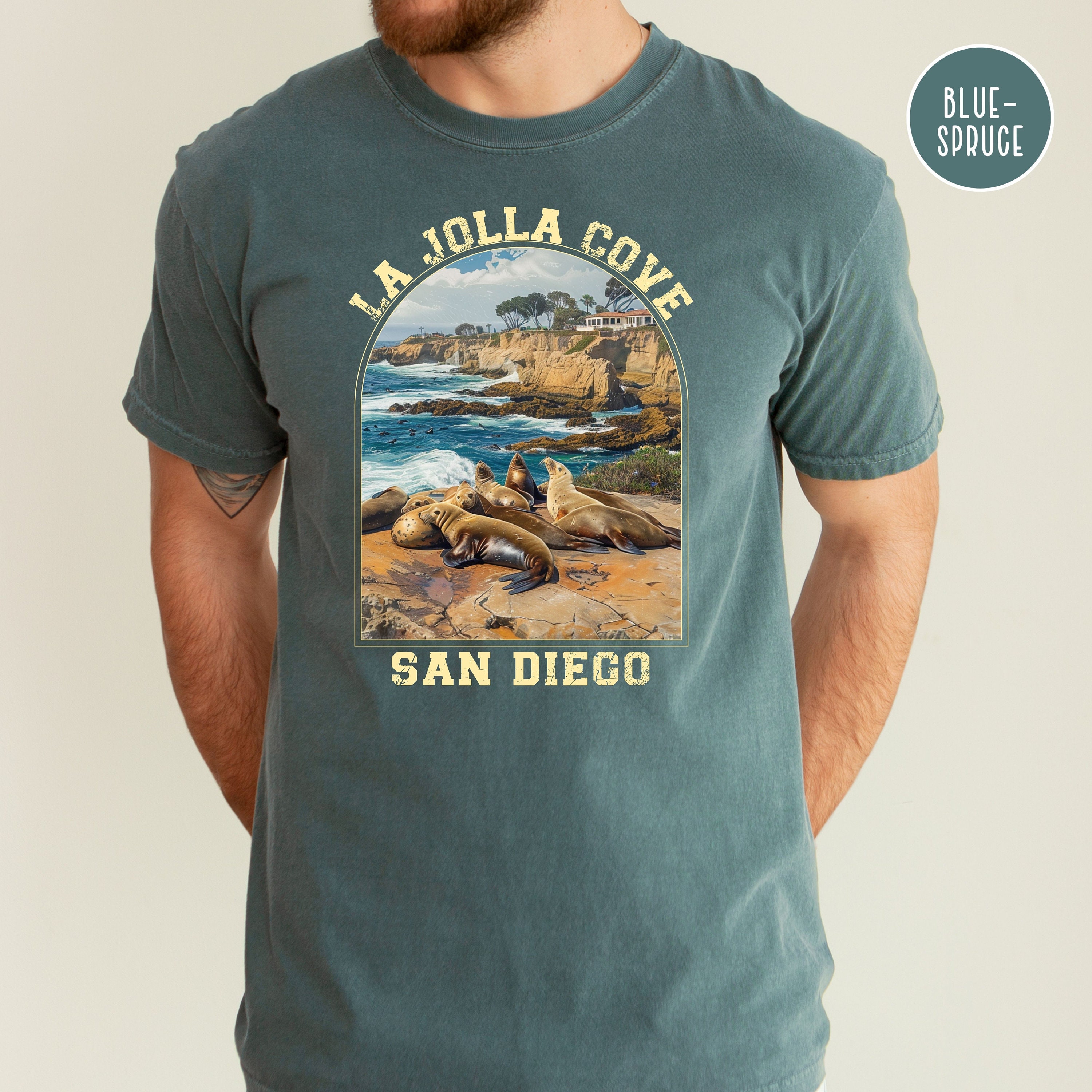 La Jolla San Diego Vintage Style California T-Shirt La Jolla San Diego Vintage Style California T-Shirt