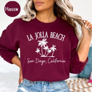 La Jolla Beach San Diego Vintage Style Sweater Gift, La Jolla San Diego California Sweatshirt, La Jolla Vacation Gift La Jolla Beach Sweater