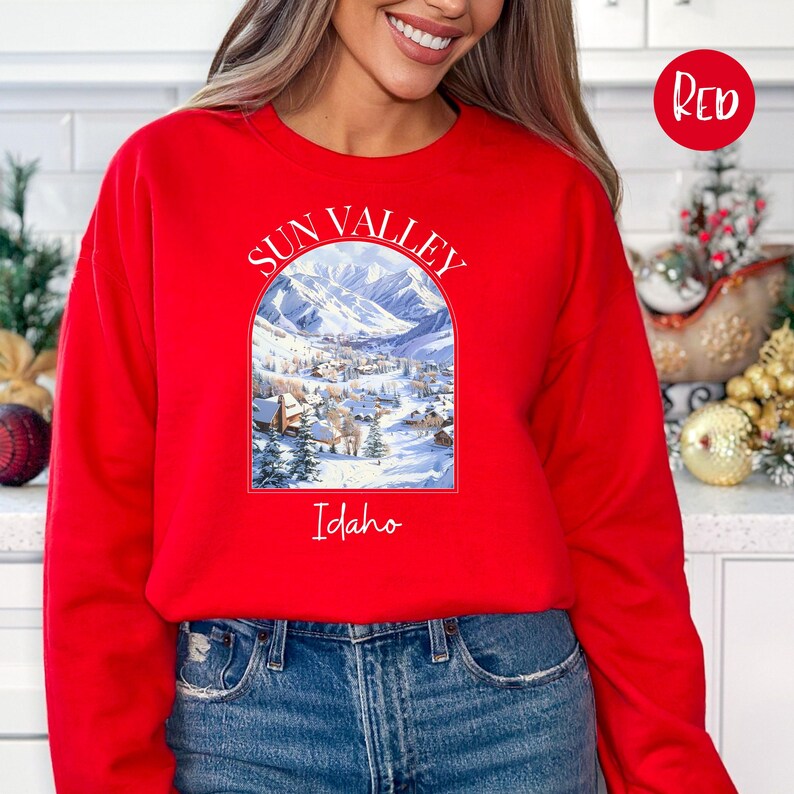 Sun Valley Idaho Ski Trip Sweatshirt, Sun Valley Idaho Vacation Gift