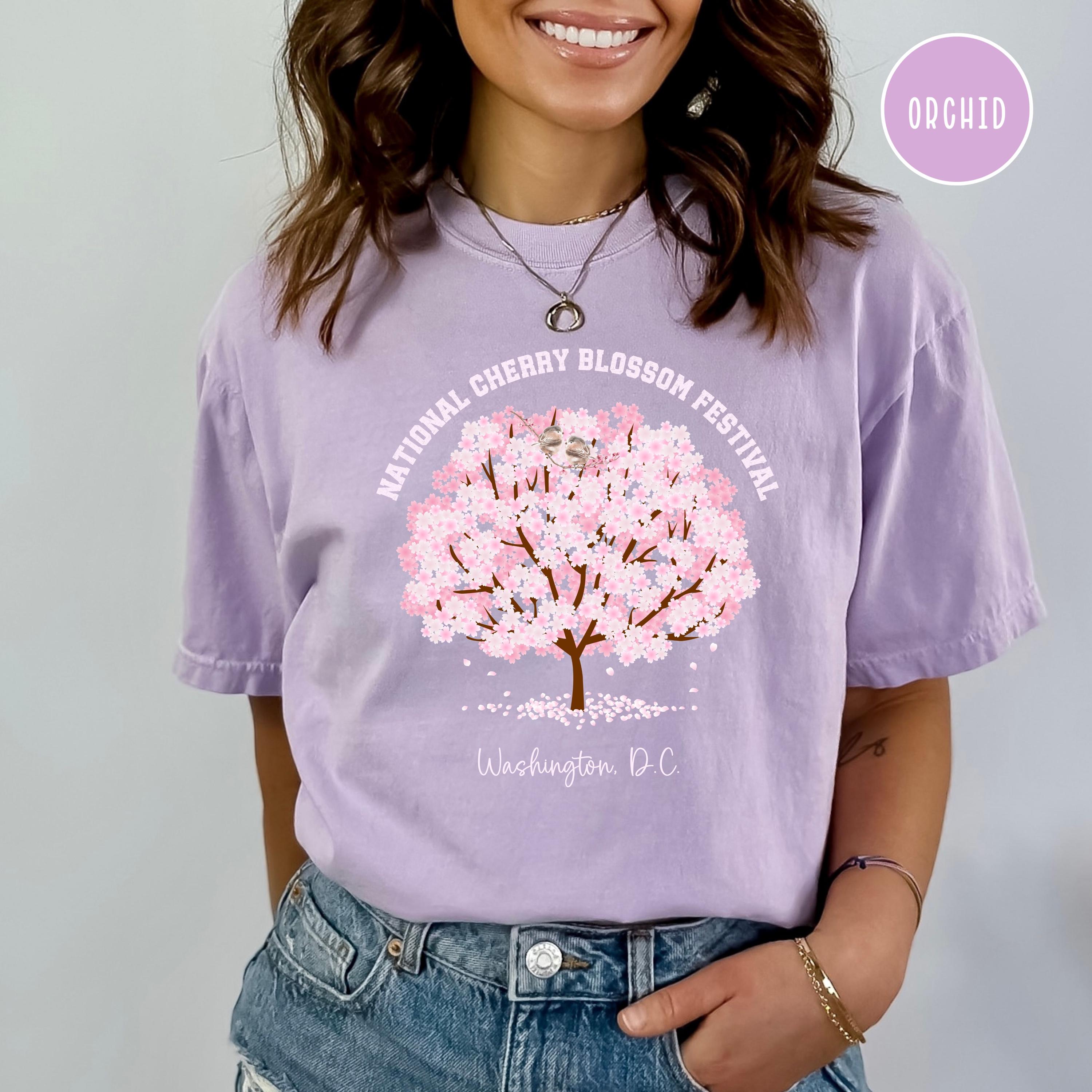 Cherry Blossom Festival Washington DC Comfort Colors Tee Shirt, Washington DC Vacation Gift Shirt, National Cherry Blossom Festival Shirt, image size:3000x3000