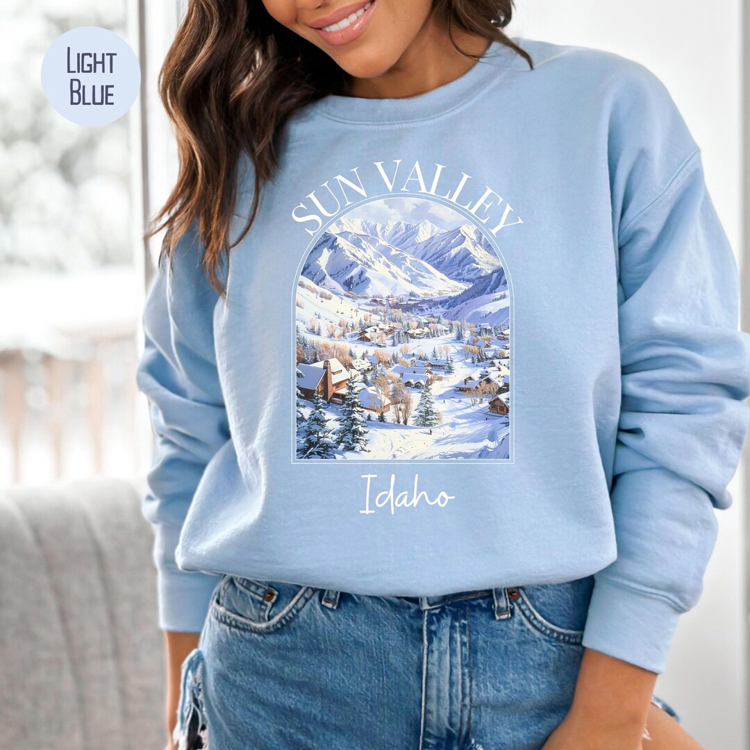 Sun Valley Idaho Ski Trip Sweatshirt, Sun Valley Idaho Vacation Gift