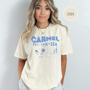 Carmel By The Sea Comfort Colors® T-Shirt, Carmel California Beach Tee Shirt, Carmel Vacation Gift Tee, Carmel California Travel Gift Shirt
