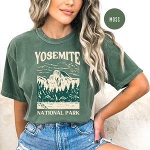 Yosemite National Park Comfort Colors® Gift T-Shirt, Yosemite Half Dome Tee Shirt, Yosemite Hiking Shirt, Camping Shirt, National Park Gift