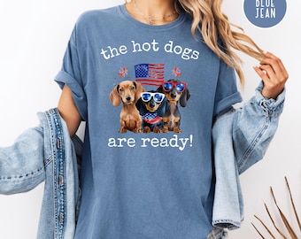 Wiener Dog Lover Funny Comfort Colors T-Shirt, Doxie Mama Gift Shir, Gift for Dachshund Mom, Dog Lover Shirt, Sausage Dog Humor BBQ Tee