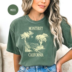 Monterey California Grunge Style Comfort Colors® T-Shirt, Monterey Summer Vacation Gift, Monterey Tee, Monterey Grunge Shirt, Monterey Gift