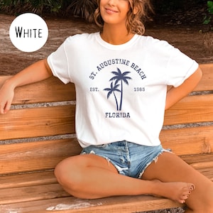 St Augustine Beach Tee Shirt, St Augustine Florida Vacation Gift Shirt, Florida Shirt, St Augustine Beach Gift, St Augustine Florida Gift