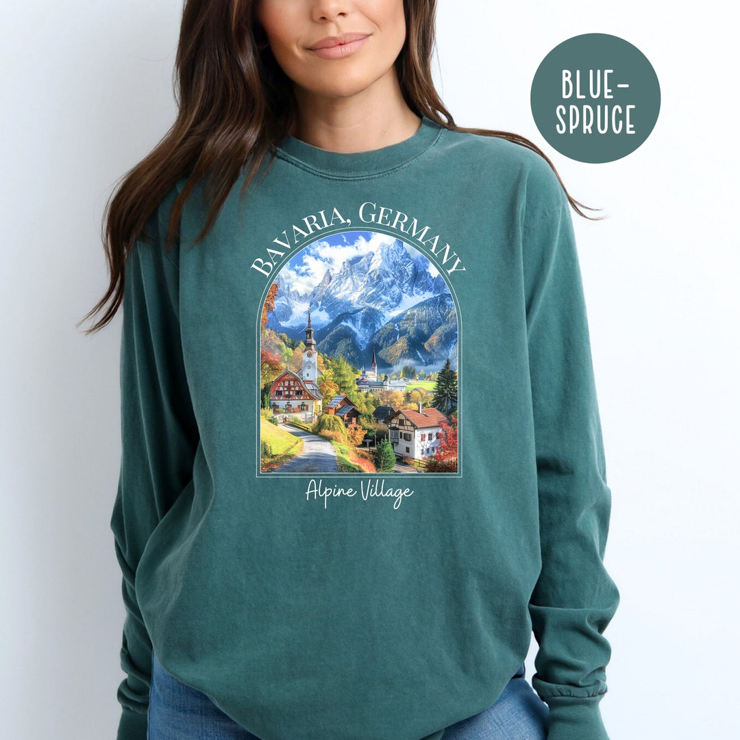 バイエルン ドイツ コンフォートカラーズ® 長袖Tシャツ、ドイツ