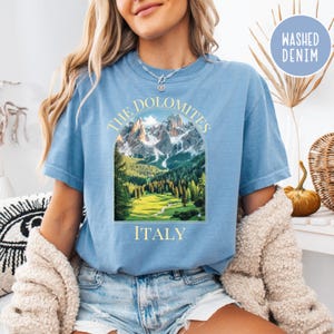 The Dolomites Italy Comfort Colors® Tee Shirt, Italy Vacation Gift Shirt, Italy Lover Gift, South Tyrol Trip Gift Shirt, Mountain Lover Tee