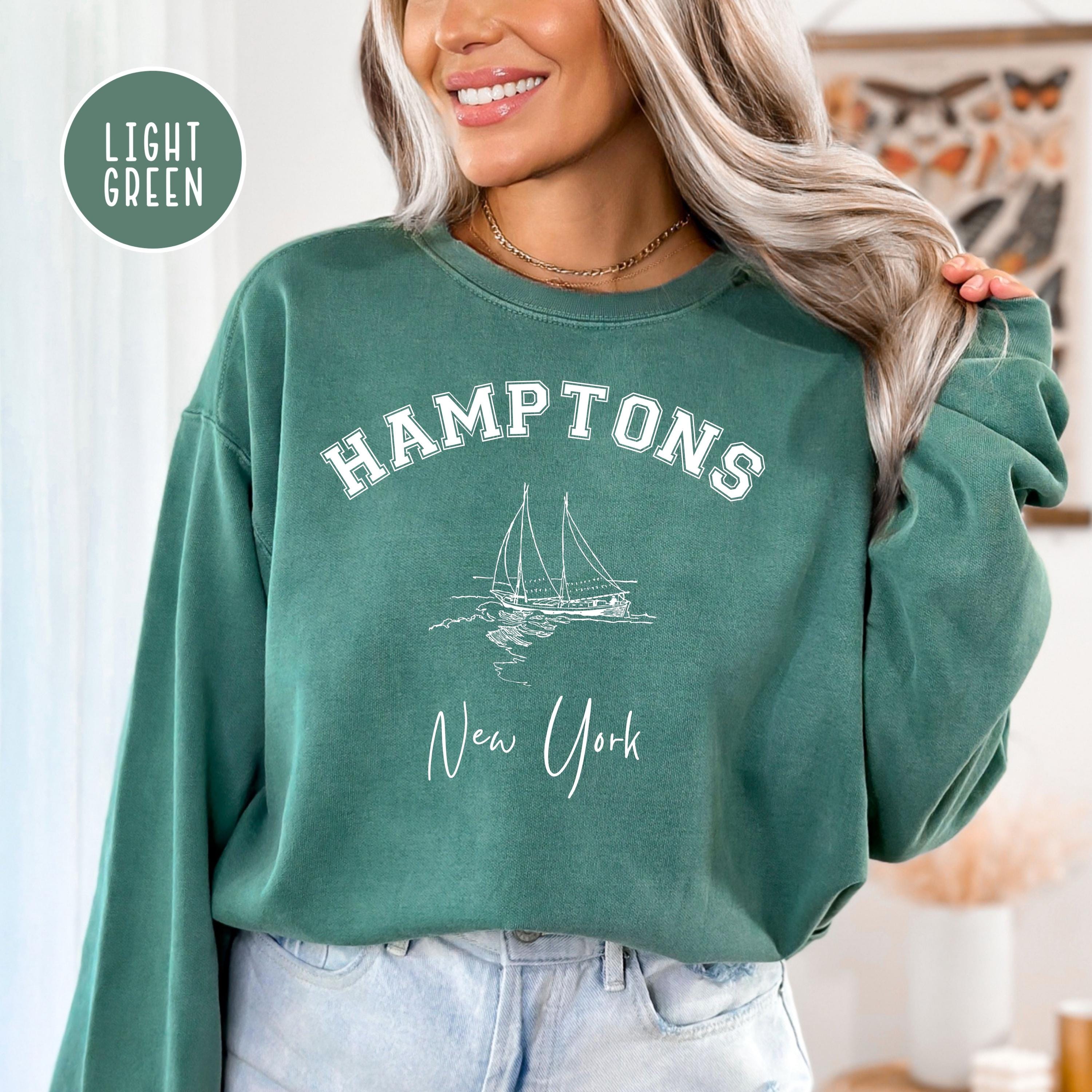 Hamptons Comfort Colors Crewneck Sweatshirt, Hamptons Sweatshirt 