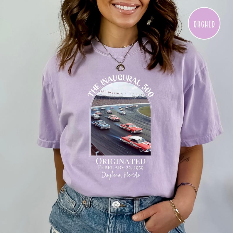 Daytona 500 Vintage Comfort Colors® Tee Shirt, Car Race Lover Shirt