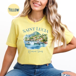 Saint Lucia Windward Island Vacation T-Shirt, Caribbean Island Gift Tee, St Lucia Vacation Gift, Saint Lucia Tee Shirt, St Lucia Gift Shirt
