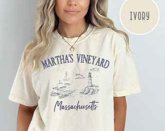 Martha's Vineyard Summer Vacation Comfort Colors®-T-shirt, Martha's Vineyard-vakantiecadeau, Martha's Vineyard-cadeau, Martha's Vineyard-T-shirt