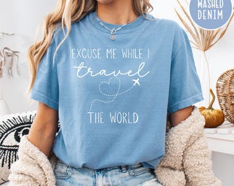 Travel The World Shirt, Funny Travel Lover Comfort Colors® T-Shirt, Traveler Gift, Travel Gift Shirt, Airplane Travel Vibes, Airplane Mode