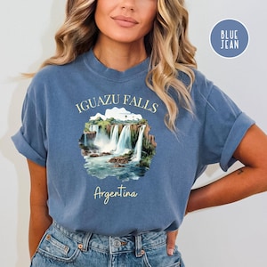 Iguazu Falls Argentina Comfort Colors® T-Shirt, Iguazu National Park Argentina Shirt, Puerto Iguazu Argentina Gift Shirt, Argentina Vacation