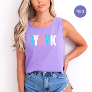 Trans Flag Colors IYKYK Tank Top, Transgender If You Know You Know Comfort Colors Tank Top, Trans Couple Shirt, Trans-Ally Tee, Trans-Tank