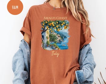 Amalfiküste Italien Komfort Farben Shirt, Italien Urlaub Shirt, Amalficore T-Shirt, Amalfi T-Shirt, Italien Liebhaber Geschenk, Italien Shirt, Amalfiküste Shirt