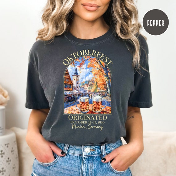 Oktoberfest Munich Germany Comfort Colors® Tee Shirt, Oktoberfest Autumn Colors Shirt, Munich Germany Autumn Vacation Gift, Octoberfest Gift