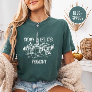 Stowe Vermont Grunge Style Comfort Colors® T-Shirt Geschenk, Stowe Vermont Urlaub T-Shirt, Stowe Vermont Geschenk T-Shirt, Stowe Shirt, Stowe Geschenk