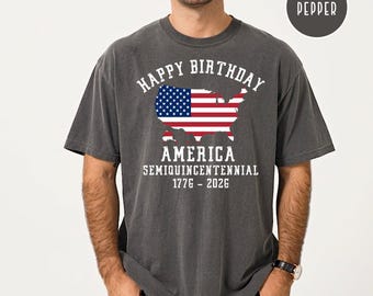 アメリカ建国250周年記念ユニセックスTシャツ、愛国的なお祭り、独立