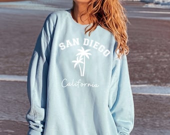 San Diego tröja, San Diego rund hals, San Diego tröja, San Diego resetröja, San Diego Kalifornien present, San Diego strandtröja