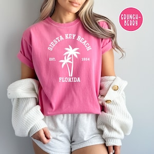 Siesta Key Beach Florida Comfort Colors® TShirt, Siesta Beach Florida Vacation Gift Shirt, Florida Beach Travel Shirt, Siesta Beach Gift Tee