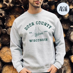 Door County Wisconsin Vacation Gift Sweater, Door County Sweatshirt, Door County Vintage, Door County Sweater, Door County Wisconsin Sweater