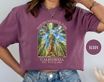Sequoia National Park California Comfort Colors® T-Shirt, Sequoia Trees Shirt, Sequoia National Park Shirt, Sequoia Park Vacation Gift Shirt