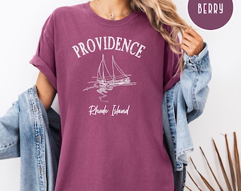 Providence Rhode Island Grunge Style Comfort Colors® TShirt, Providence Rhode Island Vacation Shirt, Providence Rhode Island Travel Gift