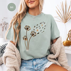 Dachshund Dandelion Comfort Colors® T-Shirt Doxie Mom Gift, Wiener Dogs Flower, Dachshund Lover Gift Tee, Doxie Dandelion Tee Gift Pet Lover