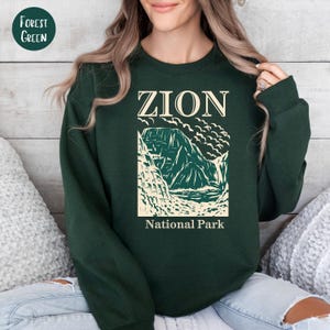 Zion National Park Utah Sweatshirt, Zion National Park Hiking Shirt, Zion National Park Camping Sweatshirt, Zion Park Gift, Zion Utah Shirt