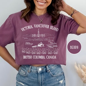 Vancouver Island British Columbia Comfort Colors® T-Shirt, Vancouver Island Victoria Gift Tee, Vancouver Vacation Tee, Vancouver Island Gif