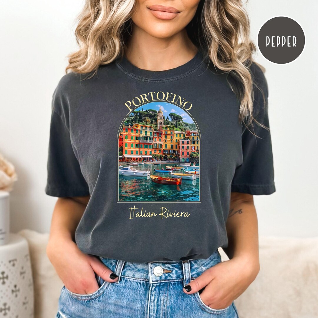 Portofino Italian Riviera Comfort Colors® Tshirt, Italian Riviera