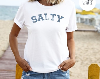 Salty Summer T-Shirt, Salty Beach Vacation Gift, Salty Tee Shirt, Salty Retro, Salty TShirt, Salty Beach Tee Salty Vintage, Salty Gift Tee