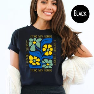 Stand With Ukraine Shirt, Support Zelensky Tee Shirt, Support Ukraine Comfort Colors® Tee Shirt, Peace for Ukraine, Anti Putin, Anti Trump