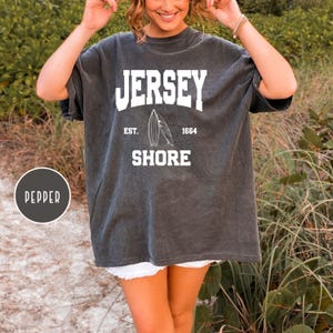 Jersey Shore Comfort Colors® Tee Shirt, New Jersey Vacation Gift Tee, Jersey Beach Tee, New Jersey Beach Gift, New Jersey Travel Gift TShirt
