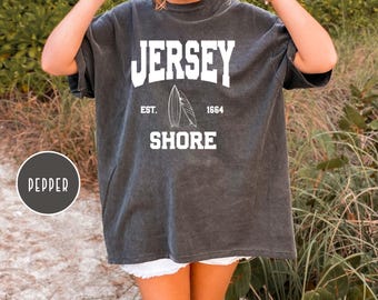 Camiseta Jersey Shore Comfort Colors®, camiseta de regalo para vacaciones en Nueva Jersey, camiseta de playa en Nueva Jersey, regalo de playa en Nueva Jersey, camiseta de regalo de viaje en Nueva Jersey