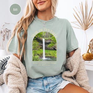 Trail of Ten Falls Silver Falls State Park Oregon, Comfort Colors® Tee, Oregon Hiking Trail Shirt, Oregon Waterfalls Gift, Silver Falls Tee