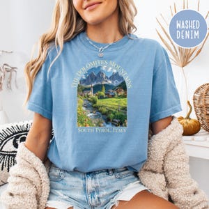 South Tyrol Italy Comfort Colors® T-Shirt, Dolomites Alps Shirt, Northern Italy Vacation Gift Shirt, Tyrol Italy Shirt, Italy Travel Gift