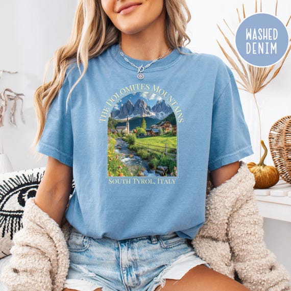 South Tyrol Italy Comfort Colors® T-shirt, Dolomites Alps Shirt