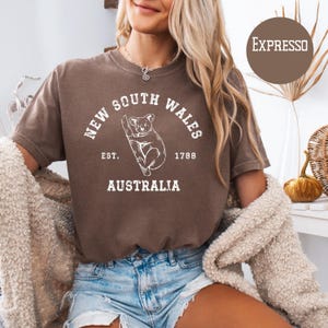 New South Wales Australia Grunge Style Comfort Colors® TShirt, New South Wales Koala Bear Shirt, Australia Travel Shirt, Australia Vacation
