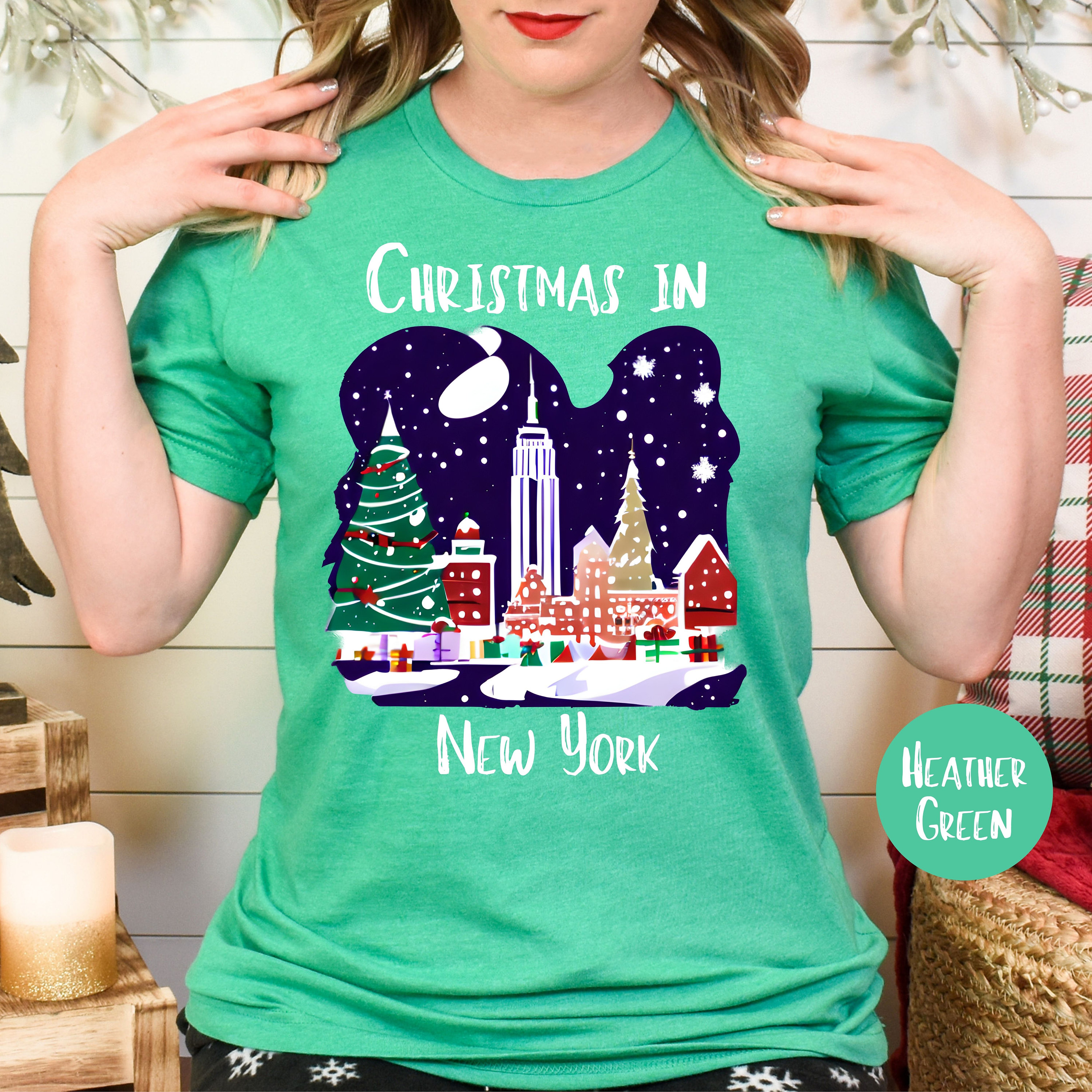Christmas in New York Tee Shirt Gift New York Christmas - Etsy 