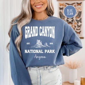 Grand Canyon National Park Comfort Colors® Sweatshirt, Grand Canyon Vacation Gift Shirt, Grand Canyon Arizona Travel Shirt Grand Canyon Gift