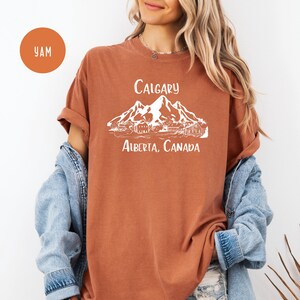 Calgary Alberta Canada Comfort Colors® T-Shirt, Calgary Urlaub Geschenk Tee, Kanada Reise Shirt, Calgary Ski Reise Geschenk, Calgary TShirt Geschenk Yam