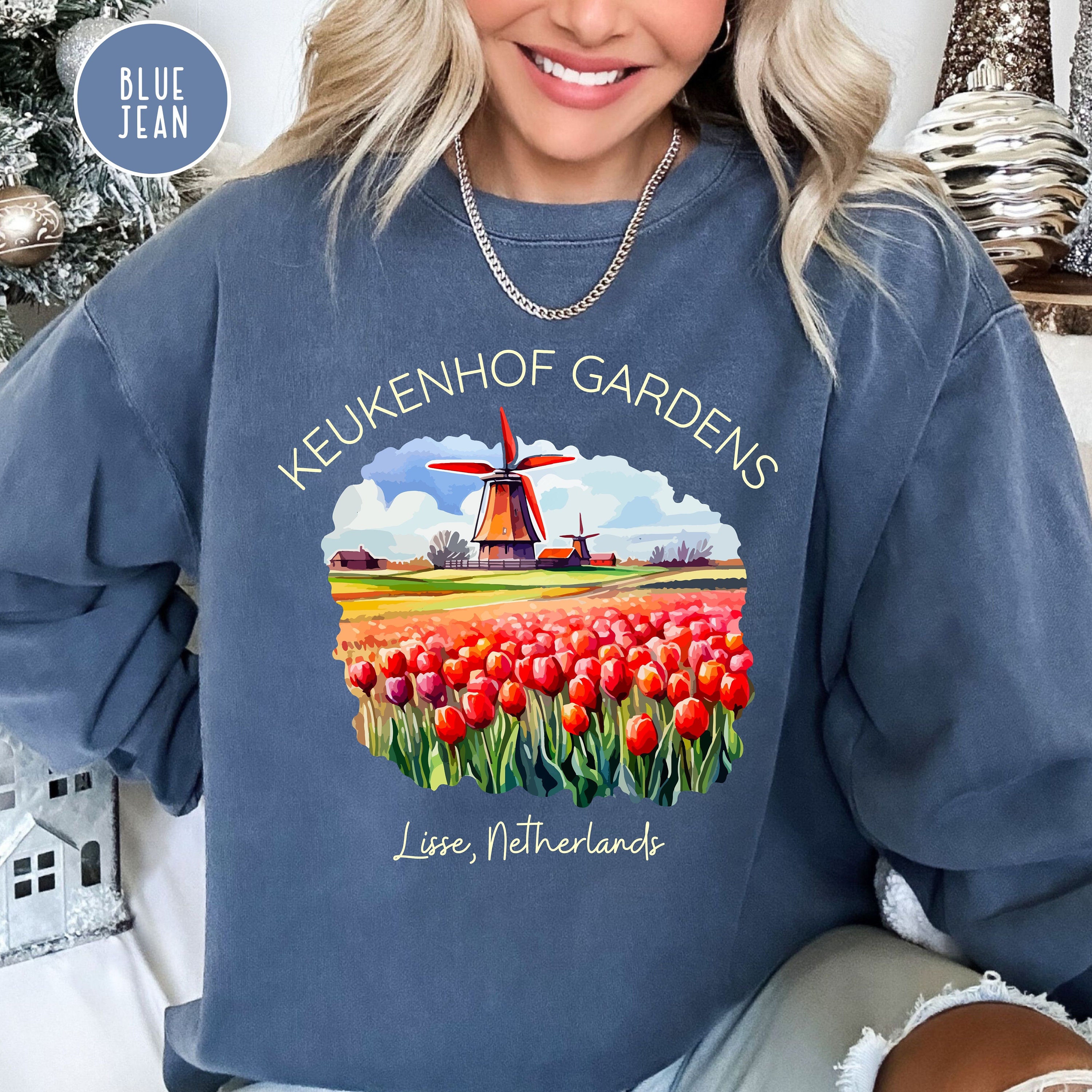 Lisse Netherlands Comfort Colors® Sweatshirt Gift, Gardens of