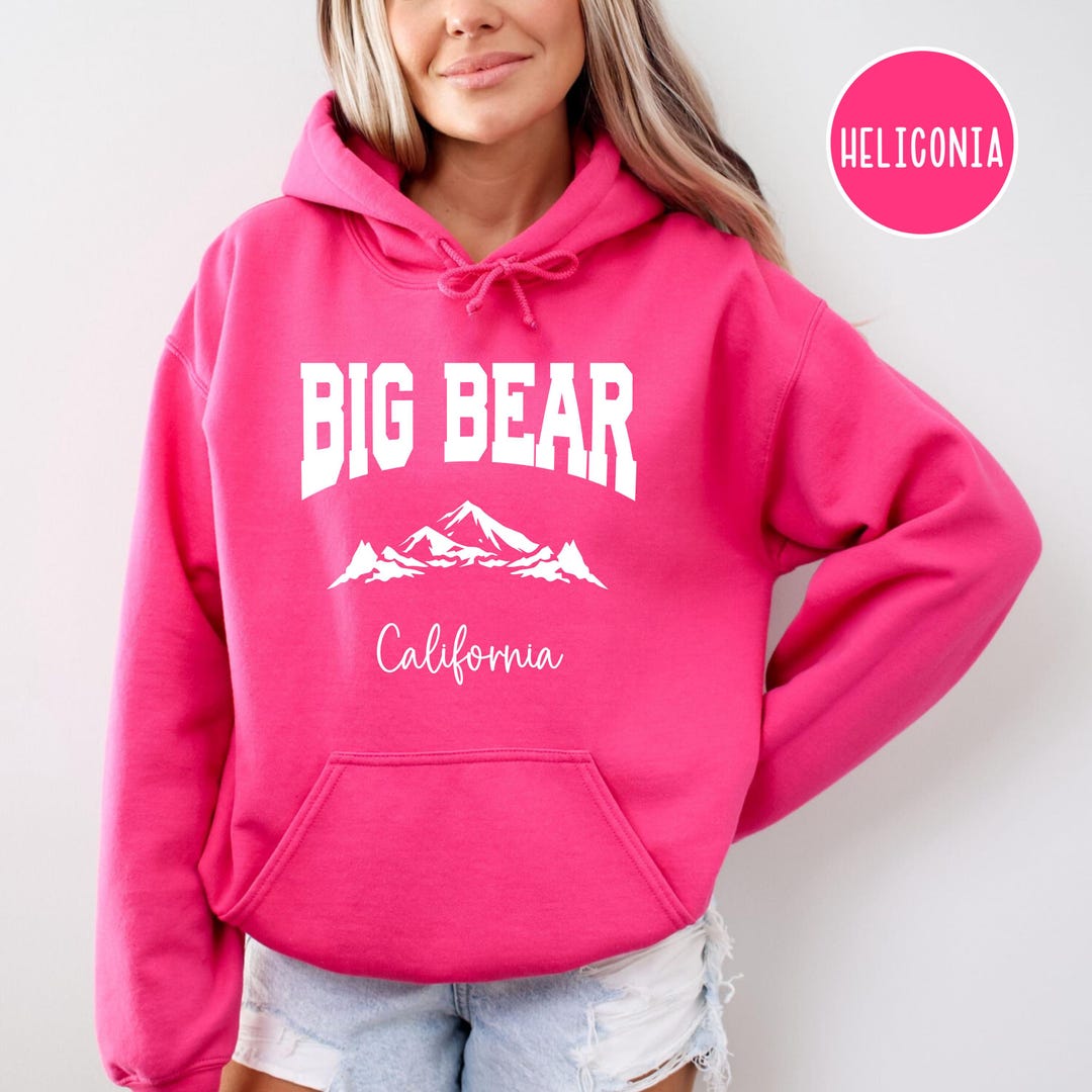 Big Bear California Hoodie, Big Bear Ski Trip Hooded Sweatshirt