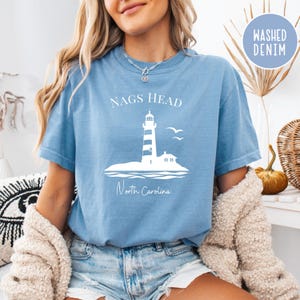 Nags Head North Carolina Comfort Colors® T-Shirt, Nags Head Strand T-Shirt, Nags Head Urlaubsgeschenk Shirt, Nags Head Leuchtturm Shirt, Outer Banks