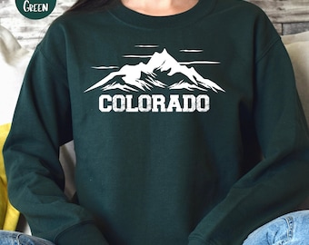 Colorado Grunge Style Sweatshirt, Colorado semesterpresent, Colorado present, Colorado Crewneck, Colorado tröja, Colorado Rockies Sweatshirt