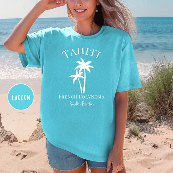 Bora Bora Tahiti Sunset T Shirt | South Pacific Beach Tee Bora Bora Tahiti Sunset T Shirt | South Pacific Beach Tee