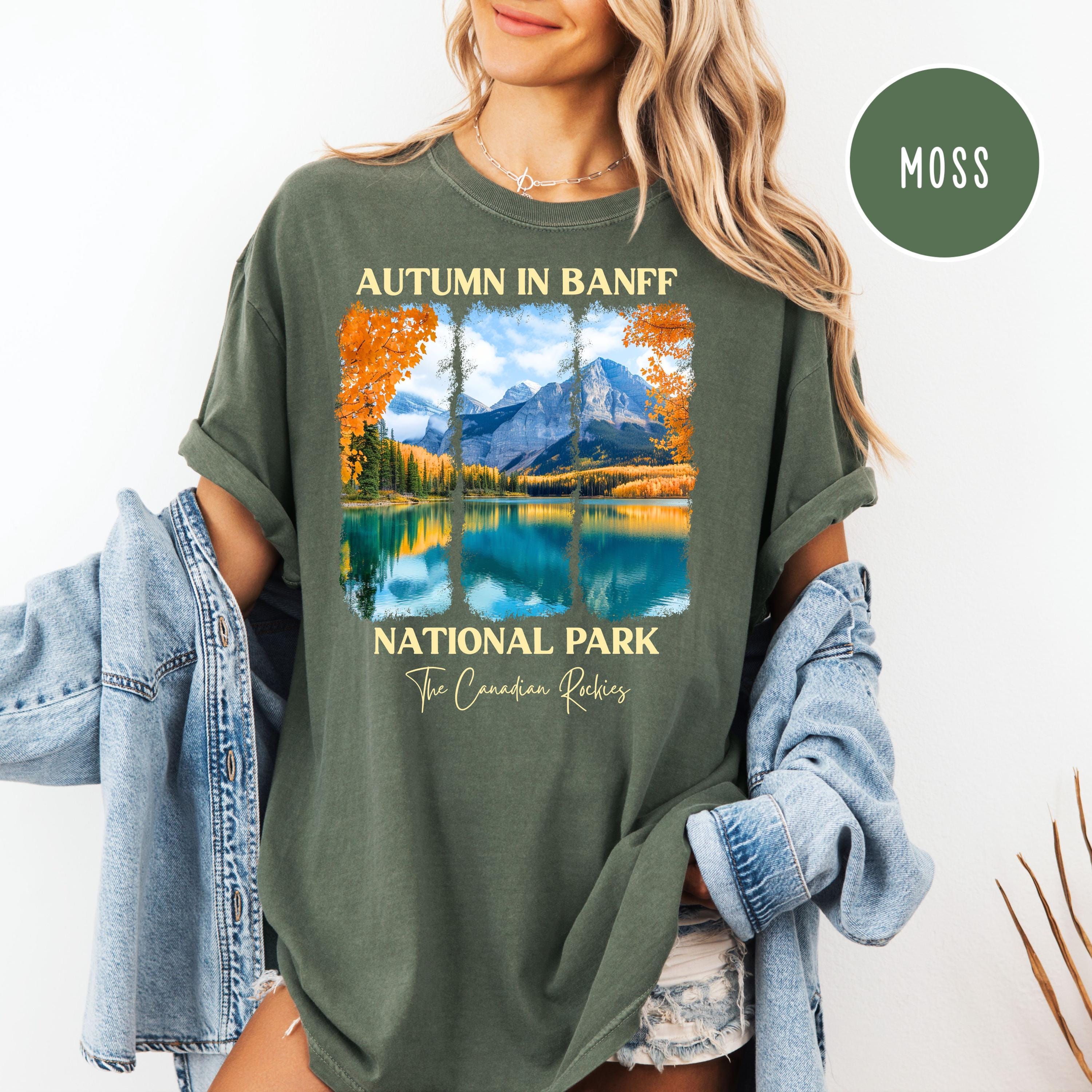 Autumn in Banff National Park Comfort Colors Unisex Tee Shirt