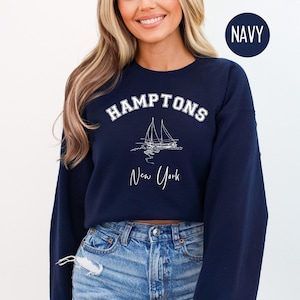 Hamptons Crewneck Sweatshirt, Hamptons Sweatshirt, Hamptons Sweater, East Hampton Vacation Sweatshirt, Hamptons New York Gift, Hamptons Gift